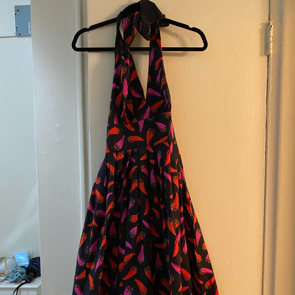 Kate Spade Halter Chili Pepper Dress
